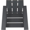 image:imageSAFAVIEH Outdoor Patio Furniture Collection  All Weather Black Adirondack Chair WeatherResistant Patio Seating Fully Assembled PAT4500AGrey