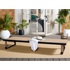 image:imageSAFAVIEH Outdoor Patio Furniture Collection  Arman Black Metal amp Heather Tan Rope Chaise Lounge Chair 6 Reclining Positions No Cushion PAT7548ABlackHeather Tan