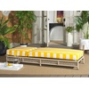 image:imageSAFAVIEH Outdoor Patio Furniture Collection  Callan Heather Tan Rope amp White Cushion Lounger Fully Assembled Outdoor Chaise Modern LowProfile Design PAT7547AHeather TanYellow Stripe