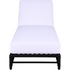 image:imageSAFAVIEH Outdoor Patio Furniture Collection  Callan Tan Rope amp White Cushion Lounger Fully Assembled Outdoor Chaise Modern LowProfile Design PAT7546ABlackWhite