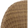 image:imageSAFAVIEH Outdoor Patio Furniture Collection  Drew Rattan Swivel Barrel Chair with Cushion PAT7543NaturalTaupe