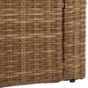 image:imageSAFAVIEH Outdoor Patio Furniture Collection  Emma Rattan amp Cushion Armchair Modern Outdoor Lounge Seating PAT7563NaturalTaupe