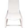 image:imageSAFAVIEH Outdoor Patio Furniture Collection  Logan Black amp Black Aluminum Lounger Adjustable Modern Outdoor Reclining Chaise PAT7561AWhiteWhite