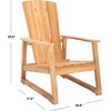 image:imageSafavieh Couture Patio San Juan Natural Brazilian Teak Wood Outdoor Adirondack Chair