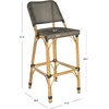 image:imageSafavieh Home Collection Deltana Beige Indoor Outdoor BarstoolBrown