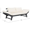image:imageSafavieh PAT6745A Outdoor Collection Tandra Grey Modern Contemporary Daybed Day BedDark Slate Gray  Beige