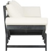image:imageSafavieh PAT6745A Outdoor Collection Tandra Grey Modern Contemporary Daybed Day BedDark Slate Gray  Beige