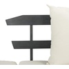 image:imageSafavieh PAT6745A Outdoor Collection Tandra Grey Modern Contemporary Daybed Day BedDark Slate Gray  Beige