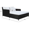 image:imageSafavieh PAT7500A Outdoor Collection Cadeo Black and White Cushion DaybedBlackBeige