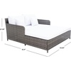 image:imageSafavieh PAT7500A Outdoor Collection Cadeo Black and White Cushion DaybedGrey BrownWhite
