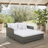 image:imageSafavieh PAT7500A Outdoor Collection Cadeo Black and White Cushion DaybedGrey BrownWhite