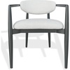 image:imageSAFAVIEH Couture  Outdoor Bethlyn Dining Chair  Black amp Beige Aluminum  Weather Resistant Fully Assembled  Ideal for Patio Deck Backyard 19 Seat Height CPT4022ABlackBeige