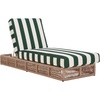 Heather Tan/Hunter Green Stripe
