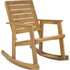 image:imageSAFAVIEH Outdoor Collection Alexei Ash Grey Rocking ChairTeak