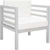 image:imageSAFAVIEH Outdoor Collection Kinnell Grey Acacia WoodBeige Cushion ArmchairGreyBeige