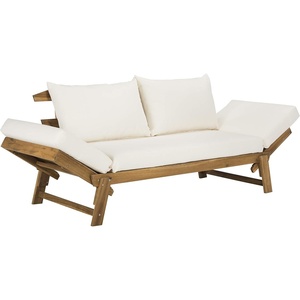 image:imageSafavieh PAT6745A Outdoor Collection Tandra Grey Modern Contemporary Daybed Day BedNatural  Beige