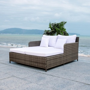 image:imageSafavieh PAT7500A Outdoor Collection Cadeo Black and White Cushion DaybedGrey BrownWhite