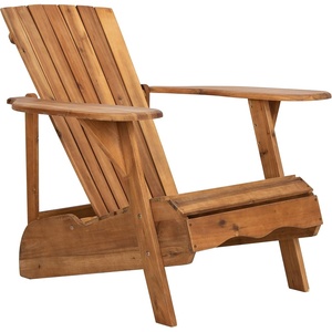 image:imageSafavieh Patio Collection Hampton Adirondack Acacia Wood Chair NaturalNatural