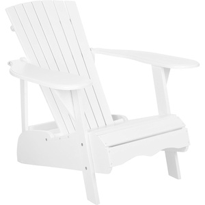 image:imageSafavieh Patio Collection Hampton Adirondack Acacia Wood Chair NaturalWhite
