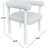 image:imageSAFAVIEH Couture  Outdoor Larissa Dining Chair  White amp Beige Aluminum  Weather Resistant Fully Assembled  Ideal for Patio Deck Backyard 177 Seat Height CPT4021AWhiteBeige
