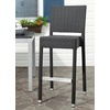image:imageSAFAVIEH FOX5201C Collection Bethel IndoorOutdoor Bar Stool WhiteBlack