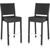 image:imageSAFAVIEH FOX5201C Collection Bethel IndoorOutdoor Bar Stool WhiteBlack