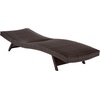 image:imageSAFAVIEH Outdoor Patio Furniture Collection  Alex Brown amp Taupe Quick Dry Foam Lounger Adjustable Outdoor Chaise Modern Curved Design PAT7545BBrownTaupe