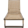 image:imageSAFAVIEH Outdoor Patio Furniture Collection  Arthur Grey amp Heather Tan Woven Rope Chaise Lounge Chair Adjustable Reclining Sun Lounger Modern Poolside amp Deck Seating PAT7760AGreyHeather Tan