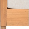 image:imageSAFAVIEH Outdoor Patio Furniture Collection  Jackson Oak Wood amp Ivory Cushion Arm Chair Outdoor Lounge Chair PAT7104BNaturalTaupe