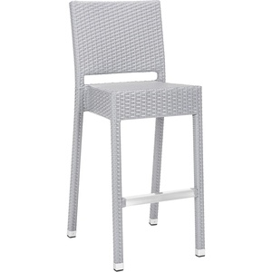 image:imageSAFAVIEH FOX5201C Collection Bethel IndoorOutdoor Bar Stool WhiteGrey