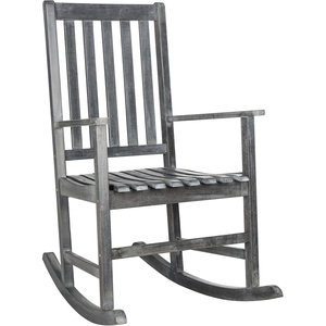 image:imageSAFAVIEH PAT6707K Outdoor Collection Barstow Dark Slate Gray Rocking ChairAsh Grey