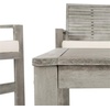 image:imageSAFAVIEH Home Collection Hailey Outdoor Living Acacia Patio SetGrey  Beige
