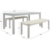 image:imageSAFAVIEH Outdoor Collection Aquina Natural Acacia WoodLight Brown 3Piece Dining SetGreyGrey