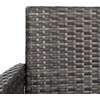 image:imageSAFAVIEH Outdoor Collection Bandele NaturalWhite Cushion 4Piece Conversation Patio Set PAT7506DGrey Brown  White