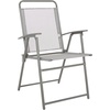 image:imageSAFAVIEH Outdoor Collection Monico Grey 4Chair Dining Set with Umbrella amp Table