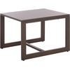 image:imageSAFAVIEH Outdoor Patio Furniture Collection  Fash Brown amp Taupe Cushion 3Piece Living Set Modern Outdoor Chairs amp Slatted Square Table PAT7552BBrownTaupe