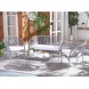 image:imageSafavieh Outdoor Collection Werner GreyWhite 4Piece Patio Living Set PAT7522B2BXGrey  White