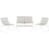 image:imageSAFAVIEH 4Piece Outdoor Collection Berkane Patio SetWhite  Grey