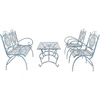 image:imageSafavieh 4 Piece Outdoor Collection Sophie Patio SetMossy Blue