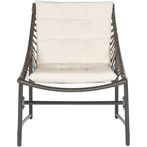 image:imageSAFAVIEH 4Piece Outdoor Collection Berkane Patio SetBrown  Beige