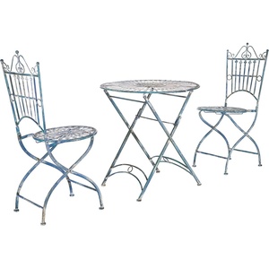 image:imageSafavieh Outdoor Collection Belen Antique Blue 3Piece Bistro SetMossy Blue