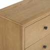image:imageSAFAVIEH Couture  Octavian Rope Detail Nightstand  Brown Oak  2Drawer Storage  Fully Assembled Solid Wood  Ideal for Bedroom Guest Room 30 W x 18 D x 26 H SFV2233ABrown Oak