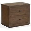image:imageSAFAVIEH Couture  Octavian Rope Detail Nightstand  Brown Oak  2Drawer Storage  Fully Assembled Solid Wood  Ideal for Bedroom Guest Room 30 W x 18 D x 26 H SFV2233ADark Walnut