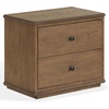 image:imageSAFAVIEH Couture  Octavian Rope Detail Nightstand  Brown Oak  2Drawer Storage  Fully Assembled Solid Wood  Ideal for Bedroom Guest Room 30 W x 18 D x 26 H SFV2233AWalnut