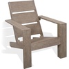 image:imageSAFAVIEH Couture  Outdoor Coral Adirondack Chair  Grey Eucalyptus Solid Wood  Weather Resistant  Ideal for Patio Deck Backyard 19 Seat Height CPT1063AGrey