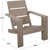 image:imageSAFAVIEH Couture  Outdoor Coral Adirondack Chair  Grey Eucalyptus Solid Wood  Weather Resistant  Ideal for Patio Deck Backyard 19 Seat Height CPT1063AGrey