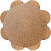 image:imageSAFAVIEH Couture Collection  Hylda Natural Rattan Accent Table Round Shape Glass Top Design Fully Assembled CWK3011ANatural