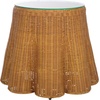 image:imageSAFAVIEH Couture Collection  Hylda Natural Rattan Accent Table Round Shape Glass Top Design Fully Assembled CWK3011ANatural