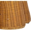image:imageSAFAVIEH Couture Collection  Hylda Natural Rattan Accent Table Round Shape Glass Top Design Fully Assembled CWK3011ANatural