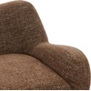 image:imageSAFAVIEH Couture Collection  Randal Olive Green Chenille Accent Chair Modern Sculptural Lounge Seating Fully Assembled SFV4878BDark Brown